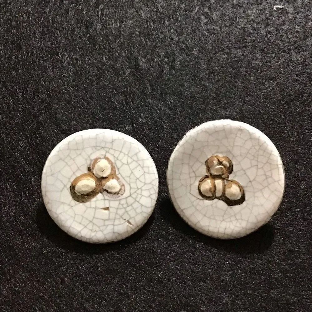 Earrings from estate sale, look to be handmade